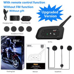 EJEAS-intercomunicador V6 PRO + para casco de motocicleta, auriculares con Bluetooth,